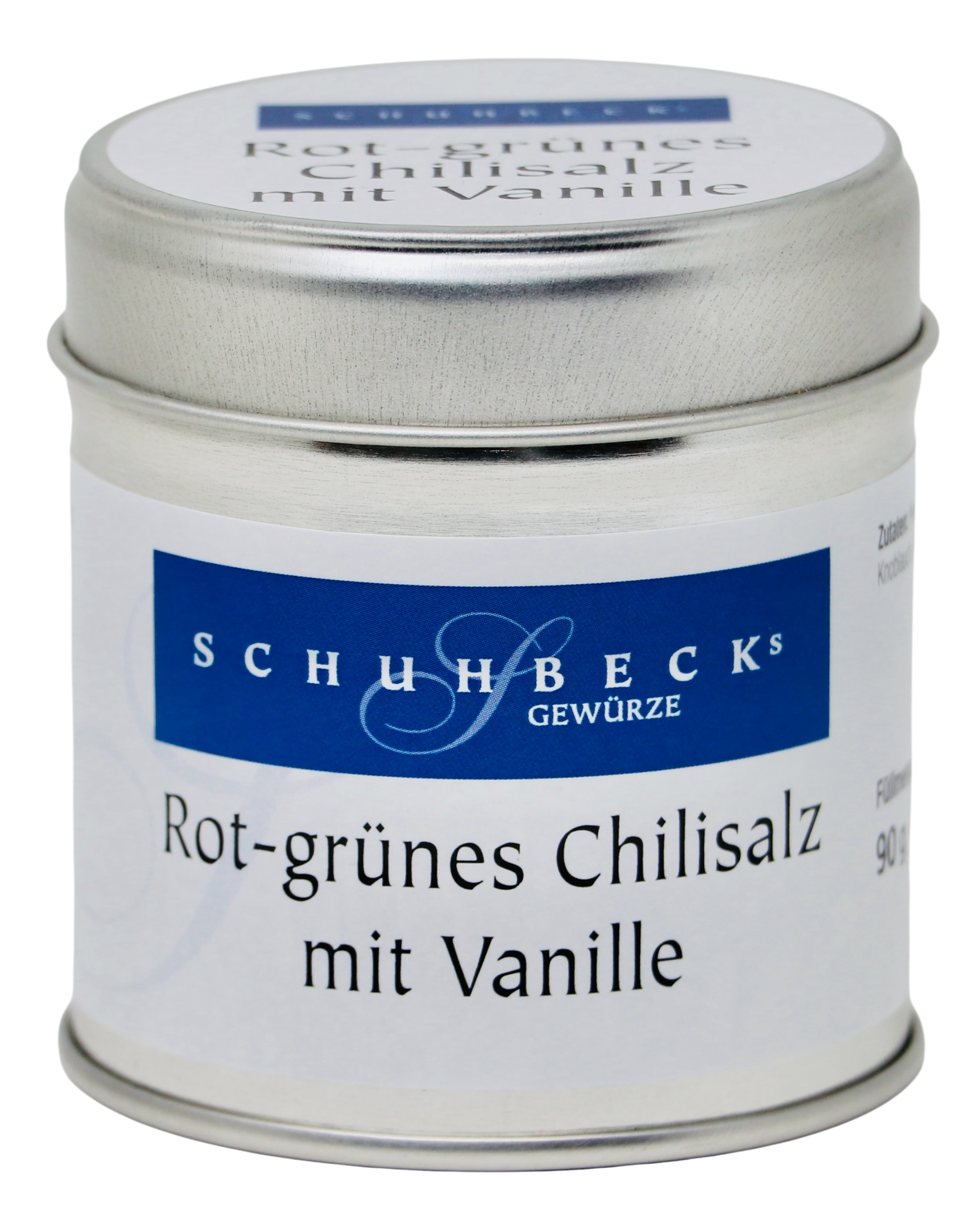 Rot-grünes Chilisalz mit Vanille